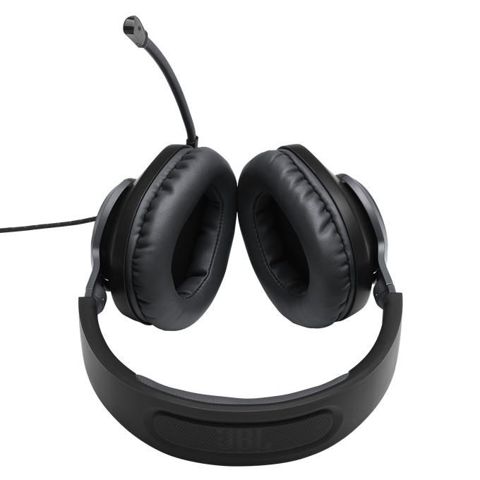 JBL Quantum 100 - Black - Wired over-ear gaming headset with flip-up mic - Detailshot 5 image number null